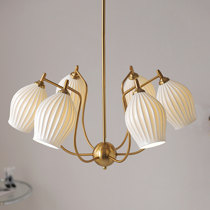 Paola Ceramic Minimalist Chandelier