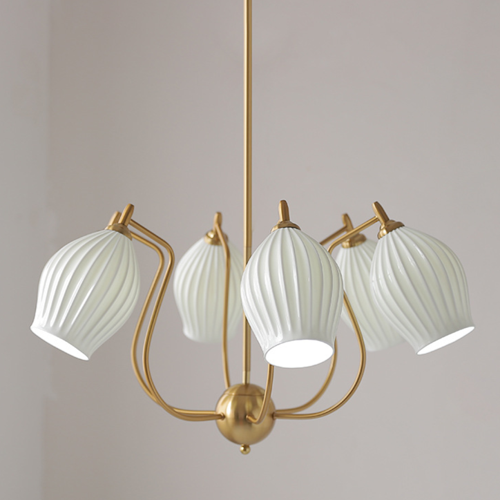 Paola Ceramic Minimalist Chandelier