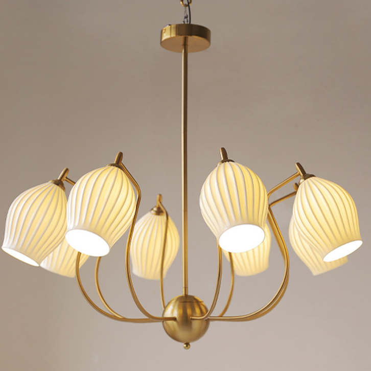 Paola Ceramic Minimalist Chandelier