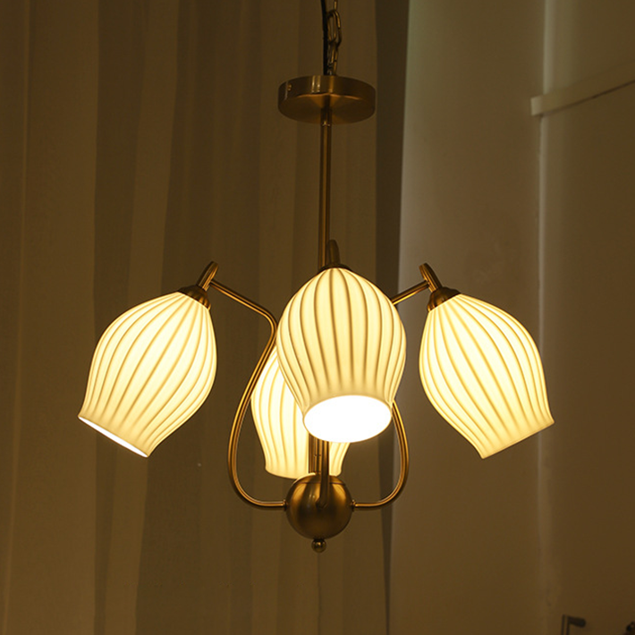 Paola Ceramic Minimalist Chandelier