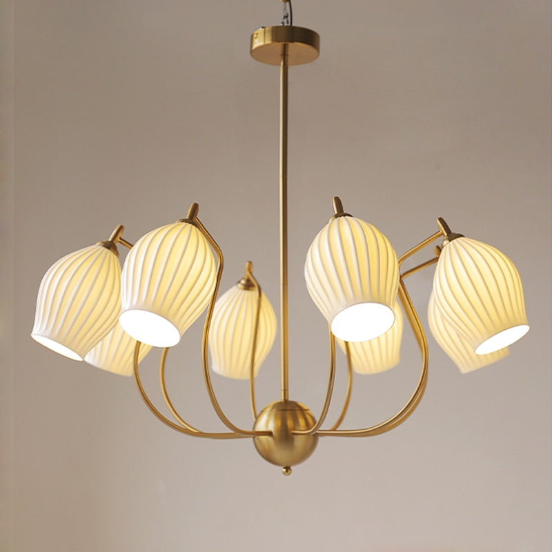 Paola Ceramic Minimalist Chandelier