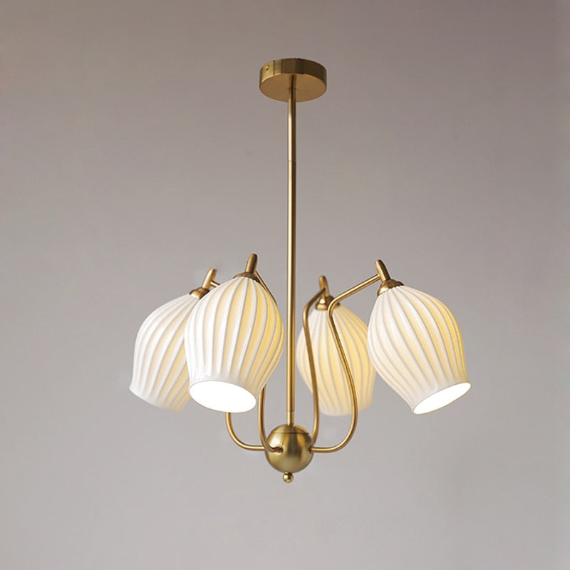 Paola Ceramic Minimalist Chandelier