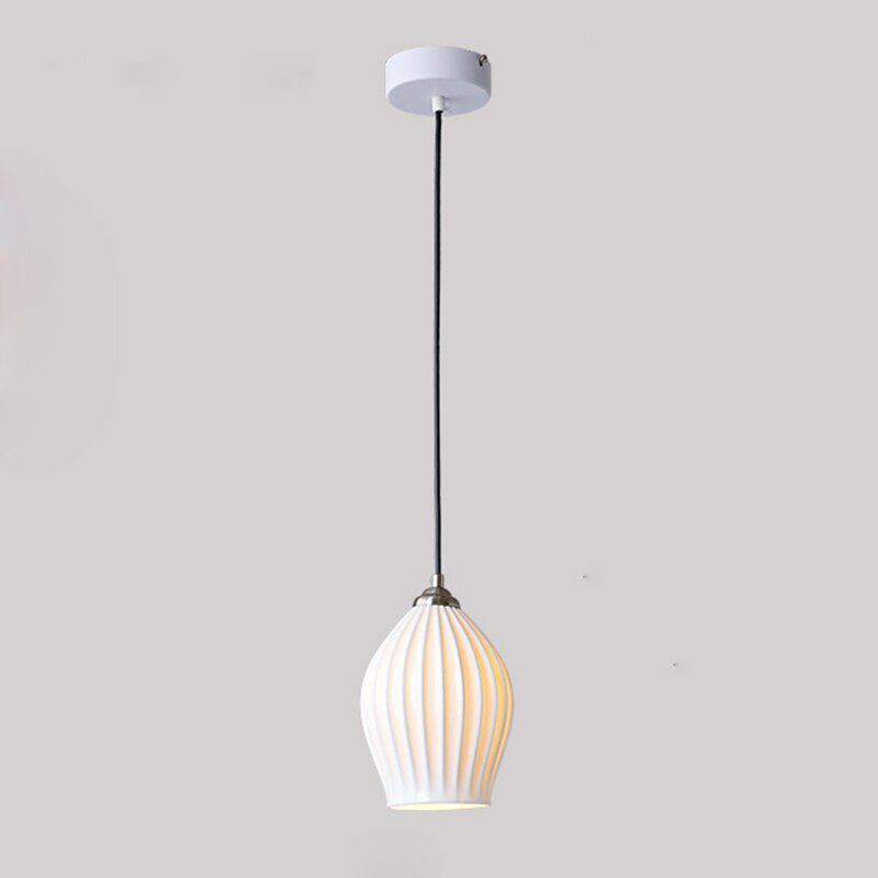 Paola Ceramic Minimalist Pendant Lamp Chrome