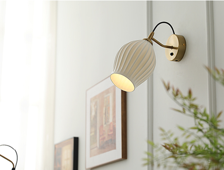 Paola Ceramic Minimalist Wall Sconce