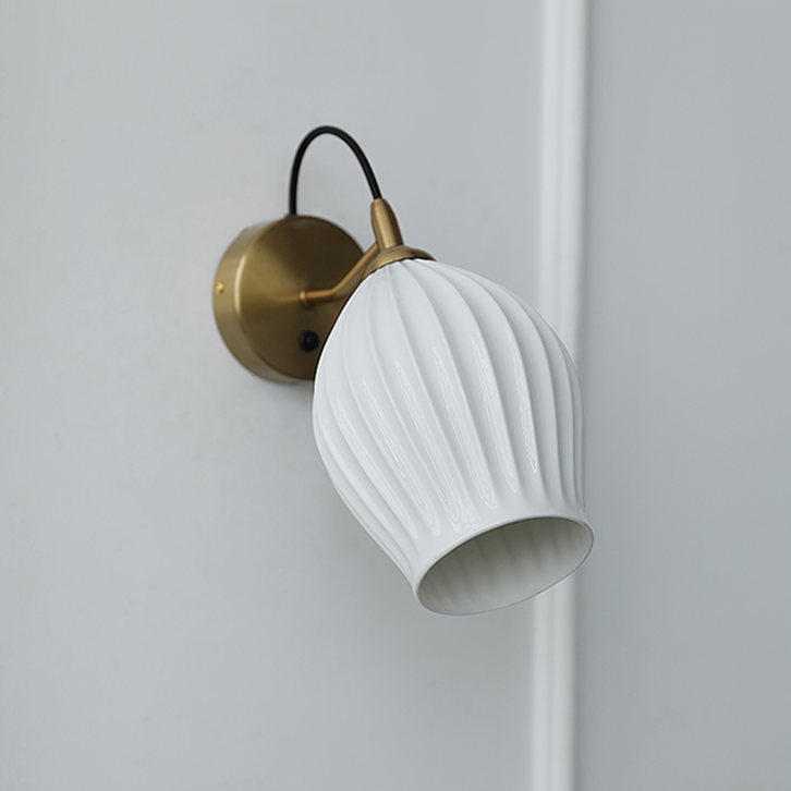 Paola Ceramic Minimalist Wall Sconce