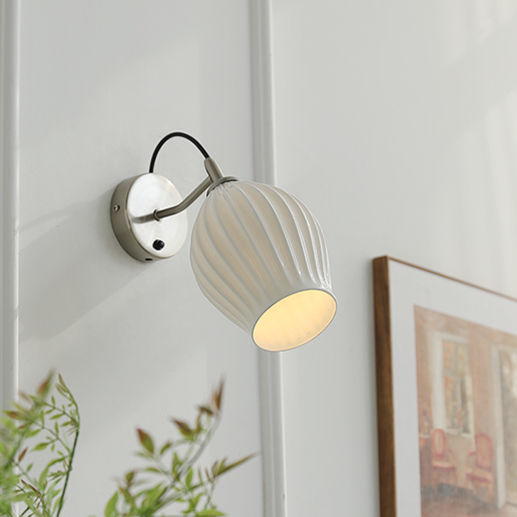 Paola Ceramic Minimalist Wall Sconce