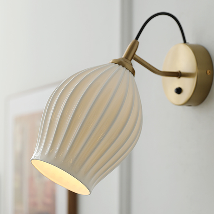Paola Ceramic Minimalist Wall Sconce