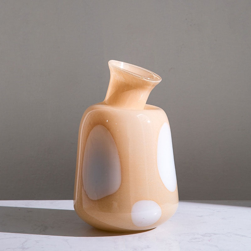 Paul Handmade Glass Vase Dot Bottle Small