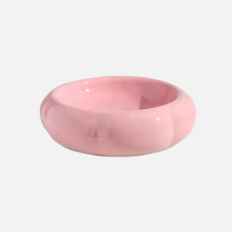 Paws & Sip Ceramic Pet Bowl Pink