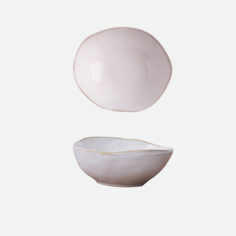Pearl Ceramic Porcelain Dinner Bowl Small