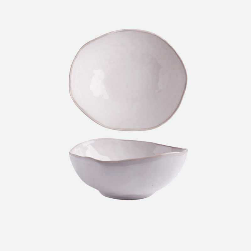 Pearl Ceramic Porcelain Dinner Bowl Medium
