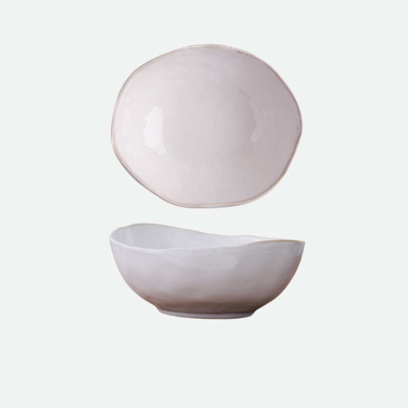 Pearl Ceramic Porcelain Dinner Bowl Extra Large