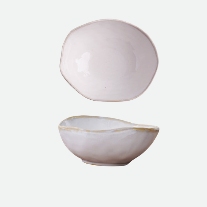 Pearl Ceramic Porcelain Dinner Bowl Large