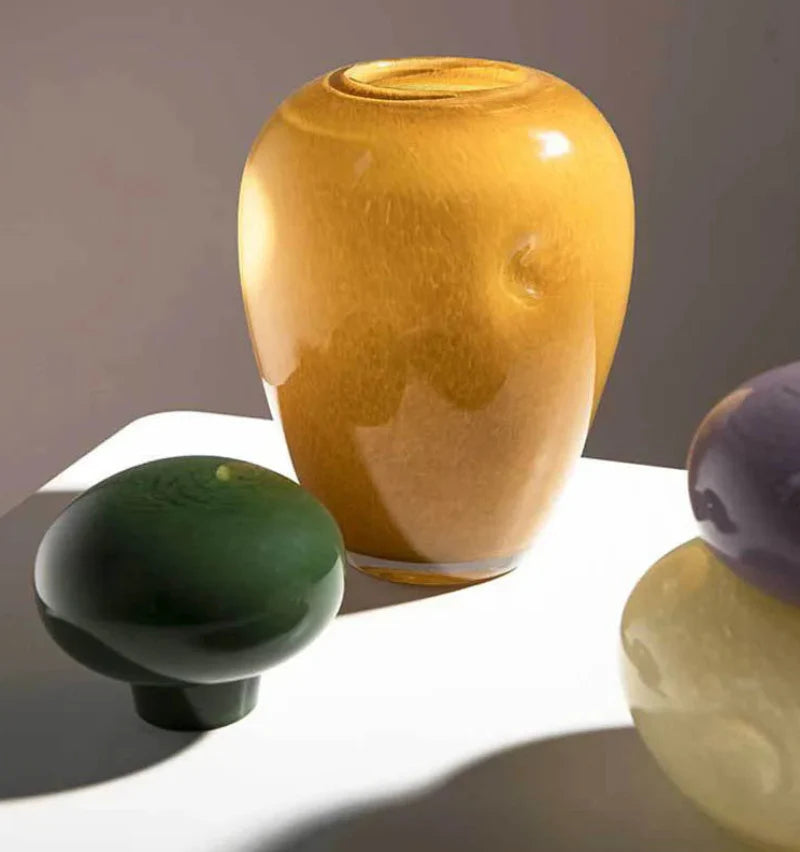 Pebble Glow Glass Vase