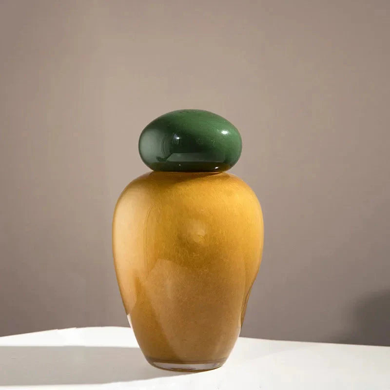 Pebble Glow Glass Vase Medium