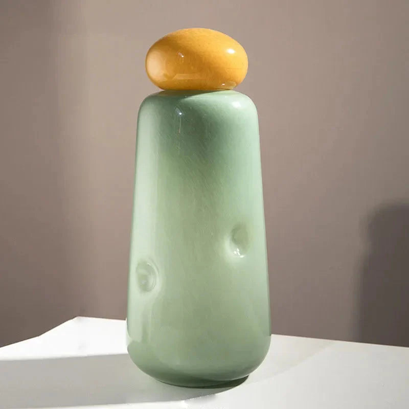 Pebble Glow Glass Vase Large