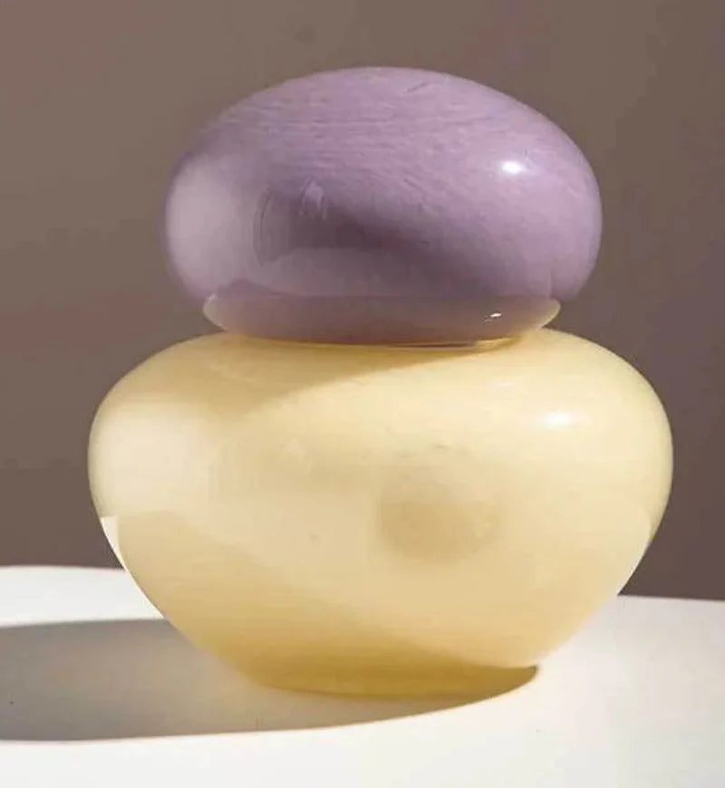 Pebble Glow Glass Vase
