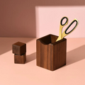 Penthouse Wood Desk Organizer Box