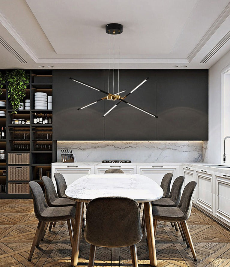 Perspective Glass & Metal LED Pendant Light