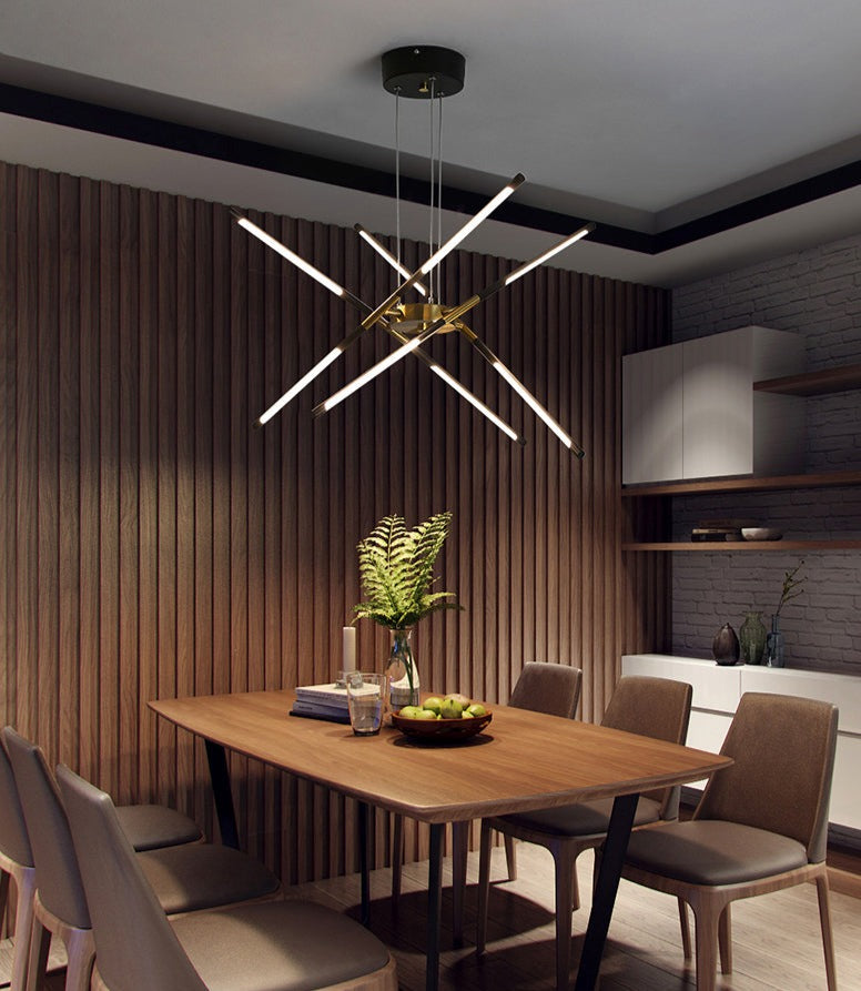 Perspective Glass & Metal LED Pendant Light