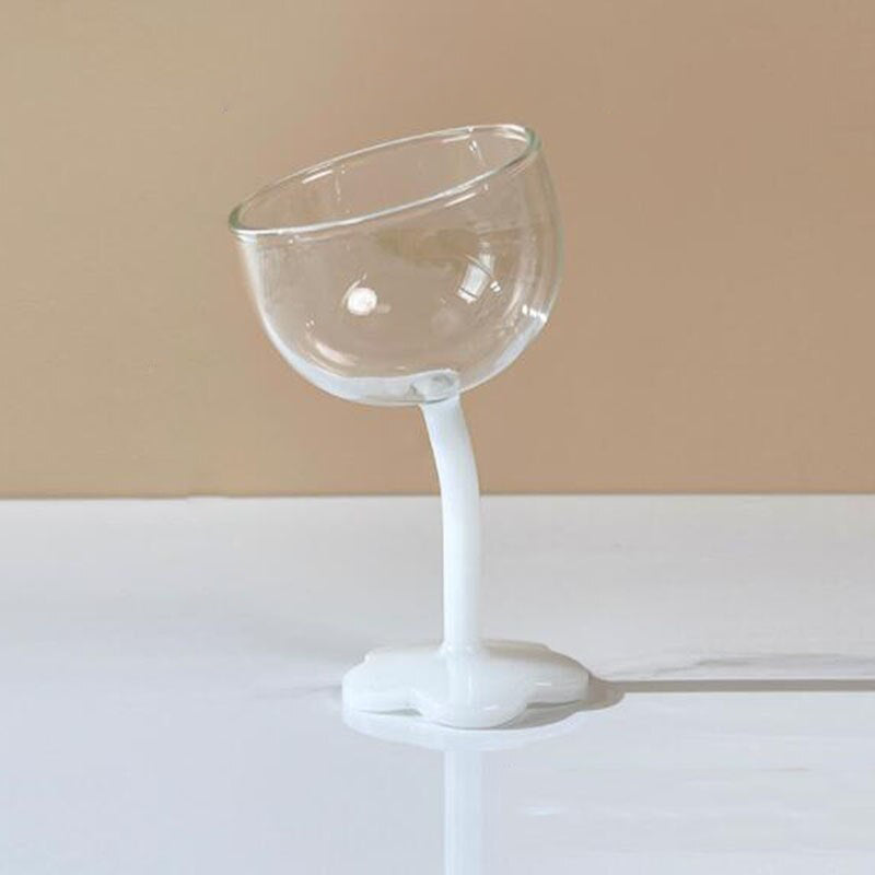 Petal Bender Cocktail Wine Glass White Solid
