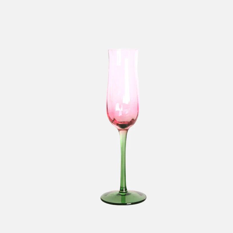 Petal Gradient Cocktail Glass Pink Flute