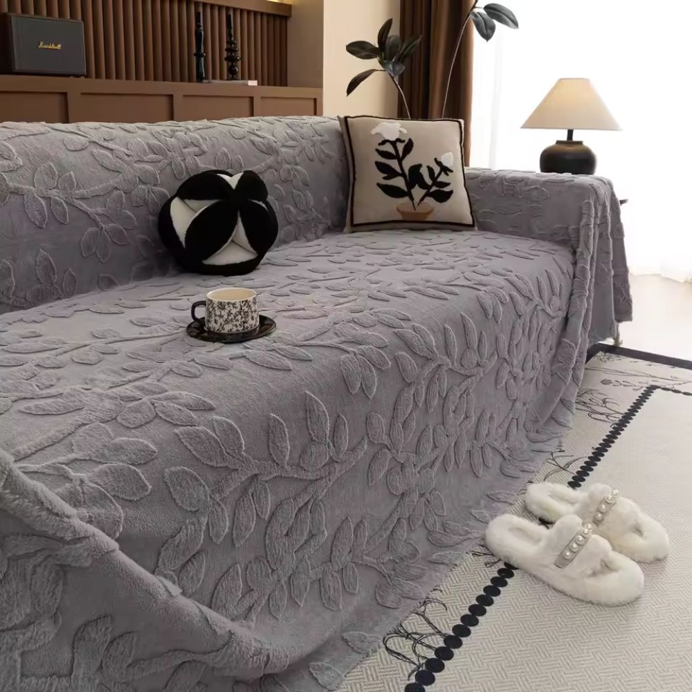 Petal Comfort Sofa Cover Classic Charcoal