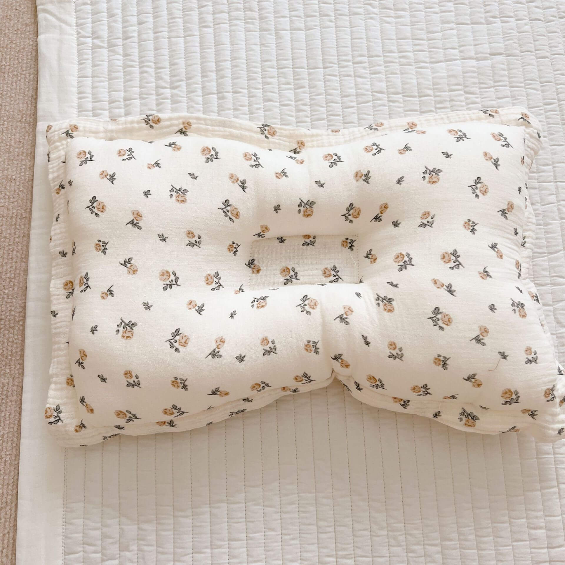Cotton Muslin Toddler Pillow Rose