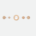 Pin Dot Wooden Wall Hooks