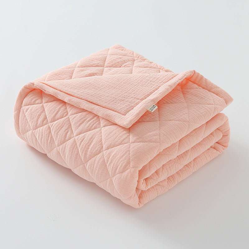 Cotton Muslin Baby Quilt – Soft & Lightweight Pink