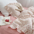 Vintage Ruffle Duvet Cover Set – Carmine Floral