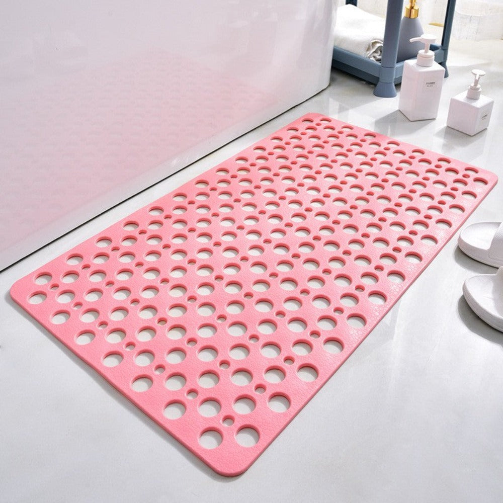 Secure Shower Mat | Non-Slip & Antibacterial Pink