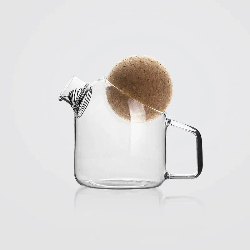 Pitchfork Tea Pot with Cork Lid Small Pitcher