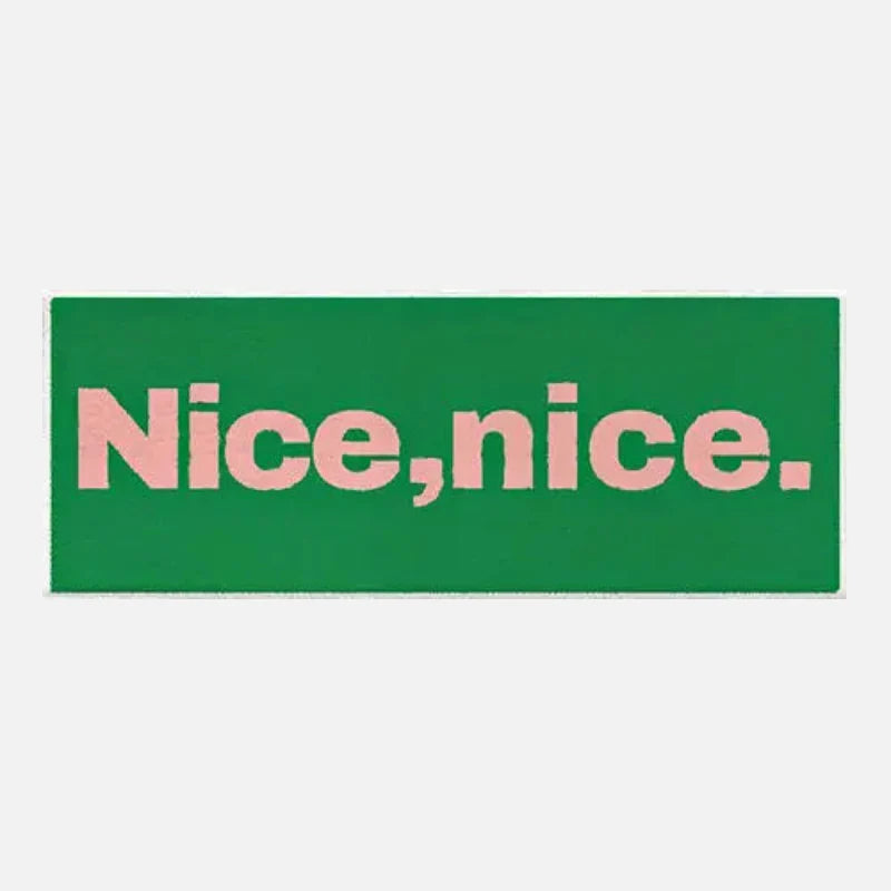Playful Pop Statement Bath Mat & Runner Rug Green Runner
