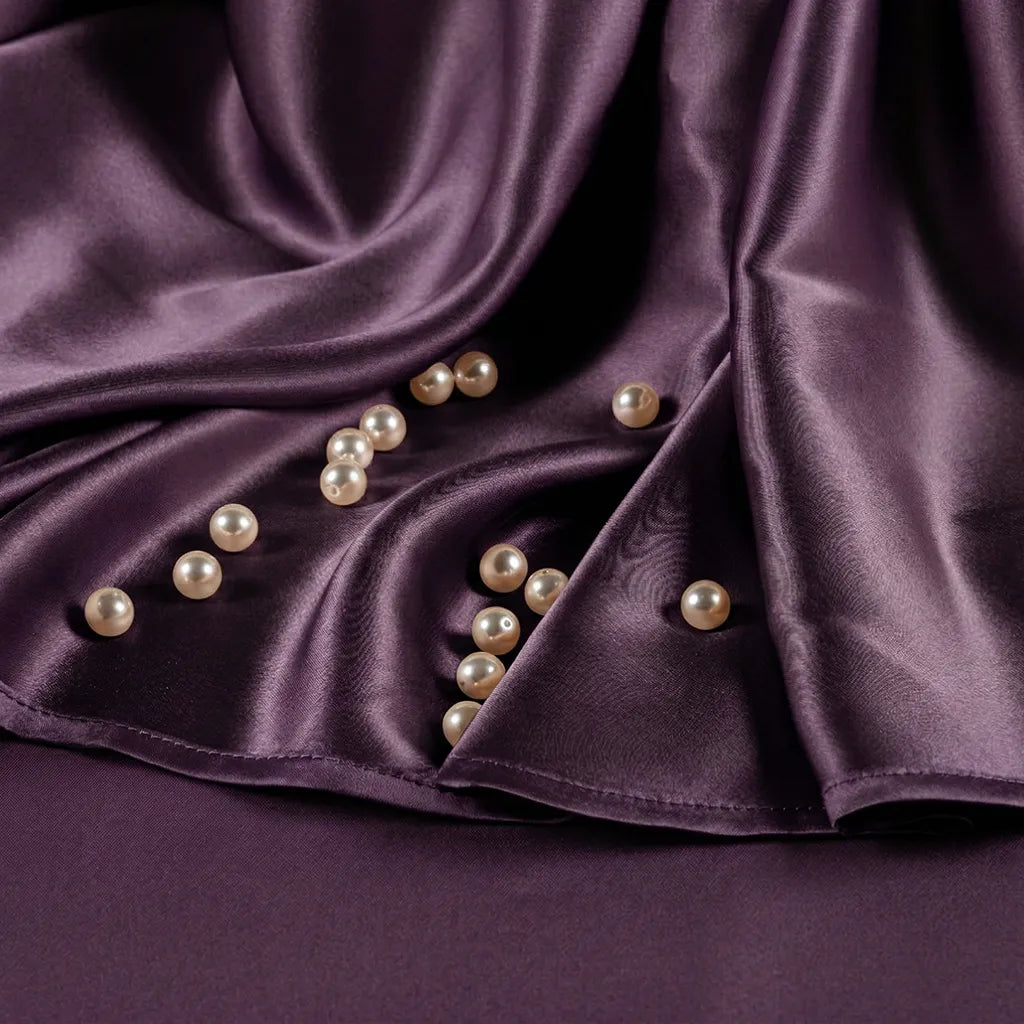 Plum 22 Momme Silk Flat Sheet