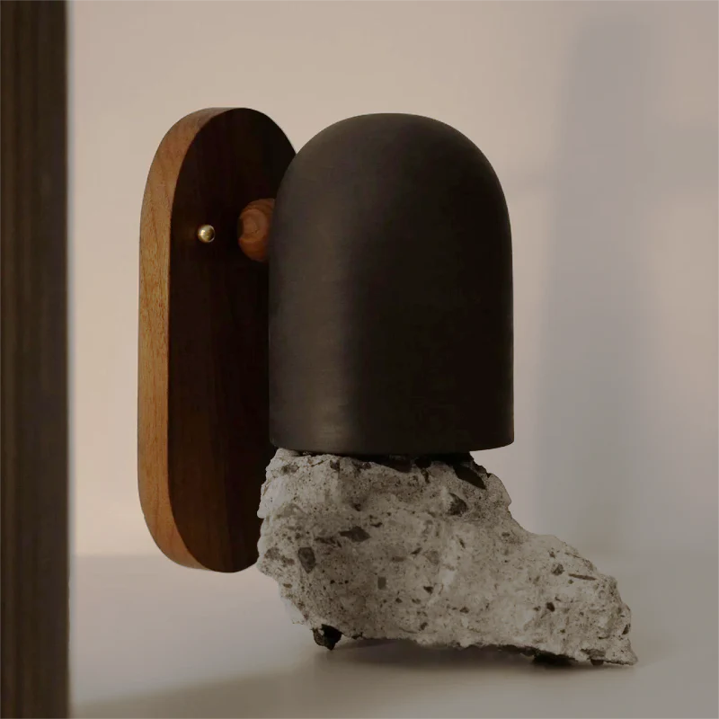 Plume Walnut Wall Light