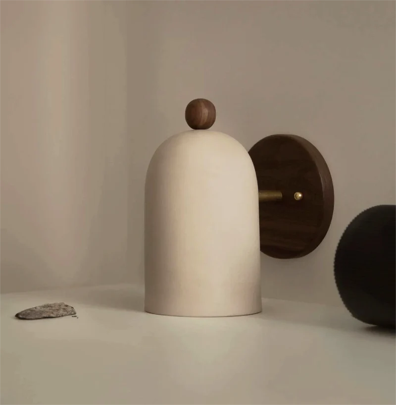 Plume Walnut Wall Light