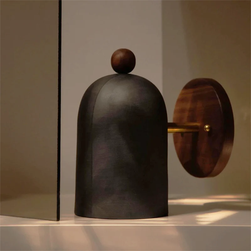 Plume Walnut Wall Light