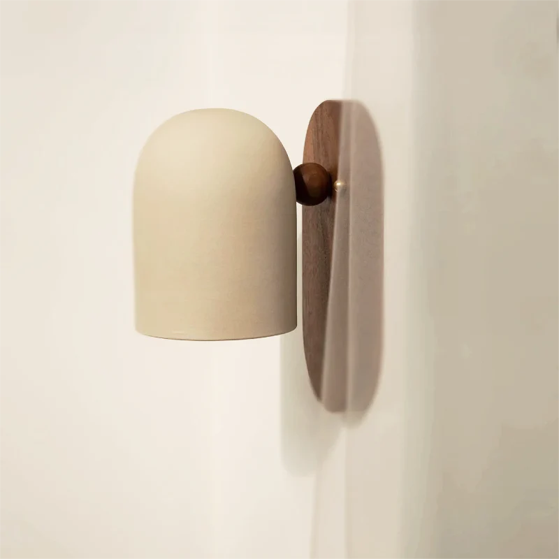 Plume Walnut Wall Light