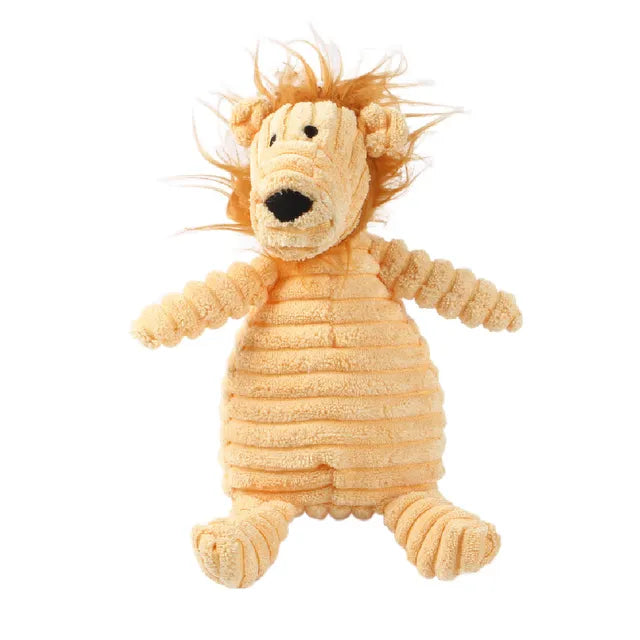 Plush Squeaky Lion Dog Toy – Soft Chew Toy for Small & Medium Dogs