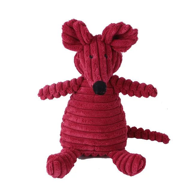 Plush Squeaky Mouse Dog Toy – Soft Chew Toy for Small & Medium Dogs