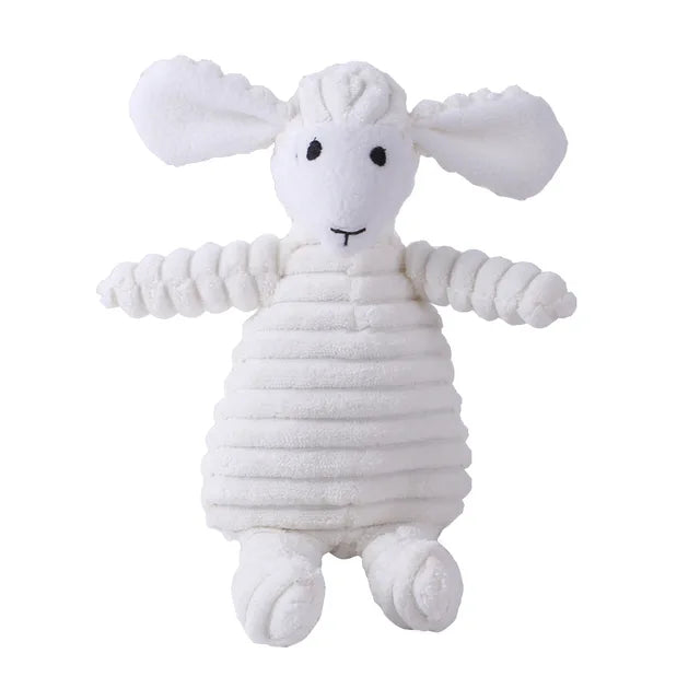 Plush Squeaky Sheep Dog Toy – Soft Chew Toy for Small & Medium Dogs