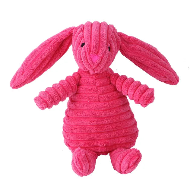 Plush Squeaky Rabbit Dog Toy – Soft Chew Toy for Small & Medium Dogs