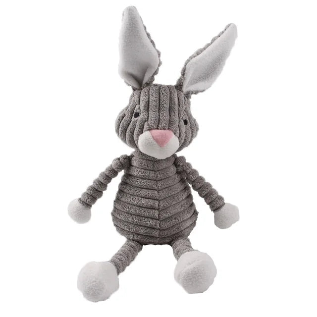 Plush Bunny Squeaky Dog Toy – Soft Chew Toy for Small & Medium Dogs