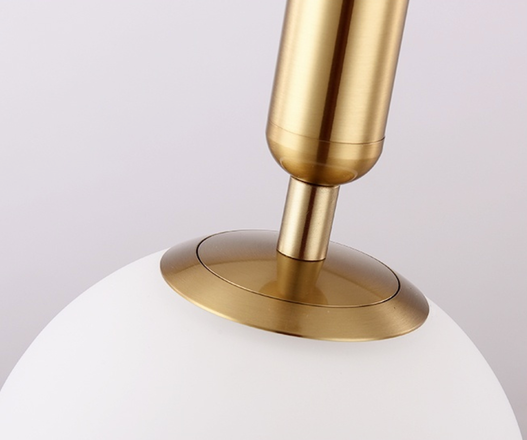 Poiret Series Brass & Glass Globe Hanging Wall Lamp - Final Sale