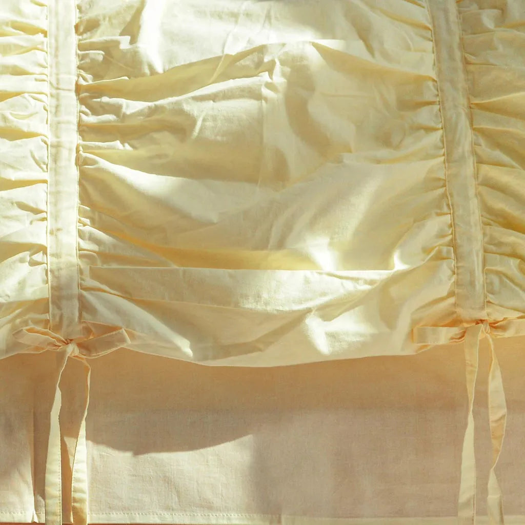 Princess Ruched Bedding Set - White