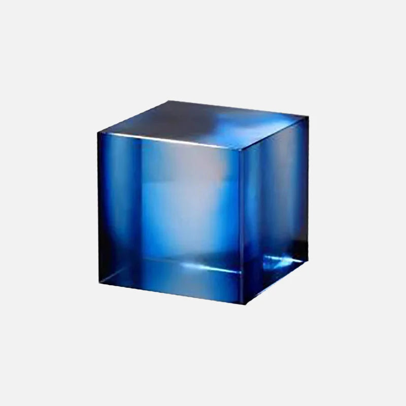 Prism Aura Crystal Cube Large Blue