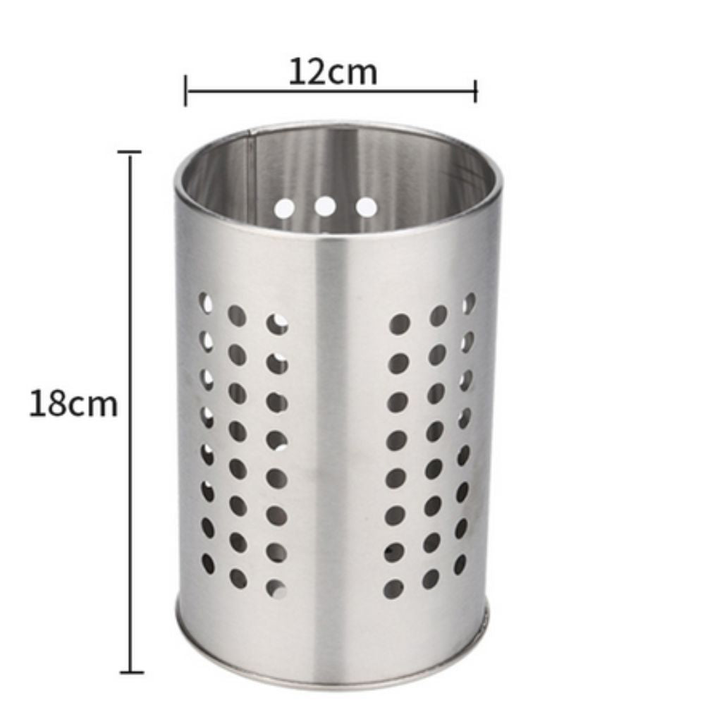 Stainless Steel Utensil Holder with Hole 5"x7"