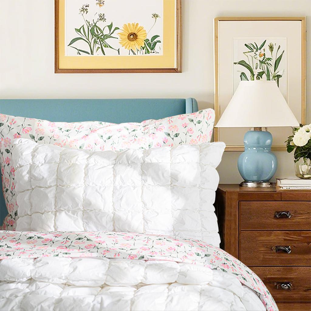 Puffy Marshmallow Down Alternative Comforter Set & Sheet Set Bundle