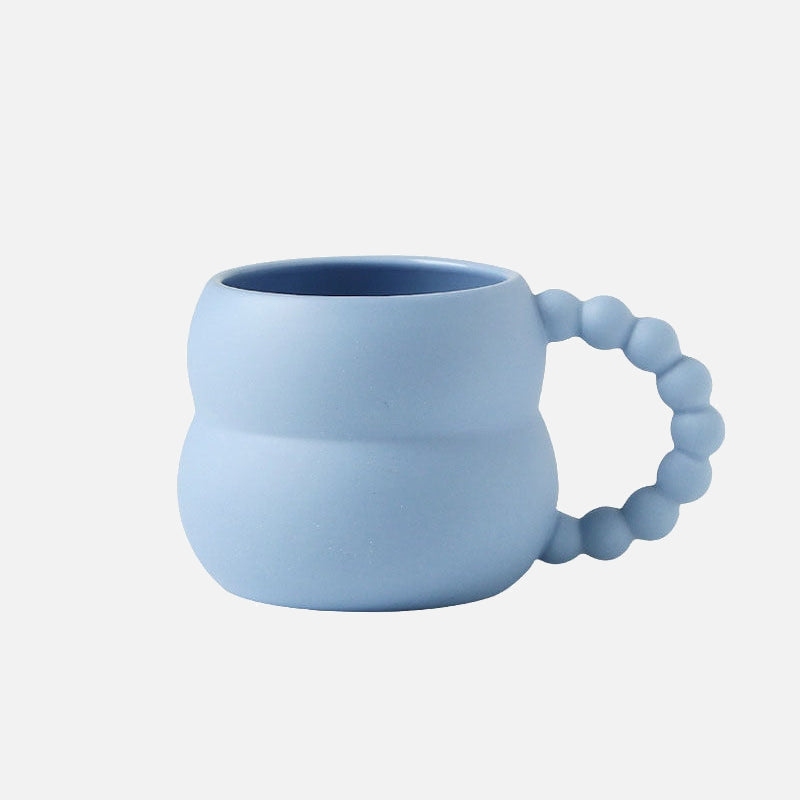Puka Bead Ceramic Mug Blue